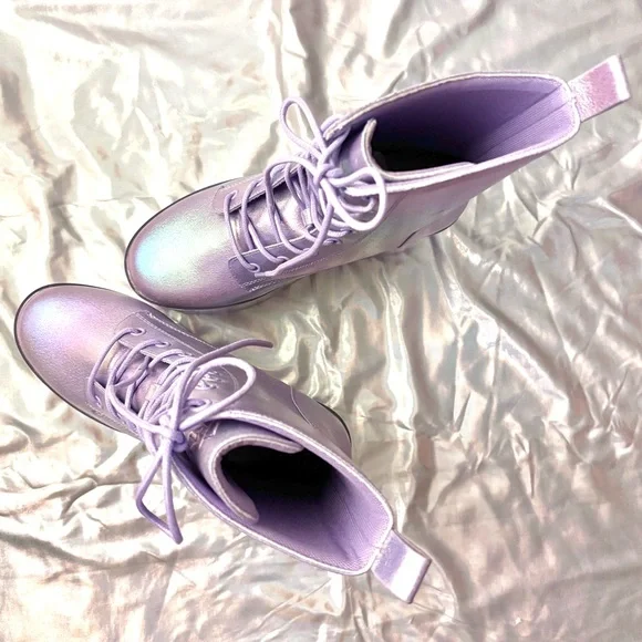 ✨ YRU metallic platform boots 6 - Picture 6 of 12